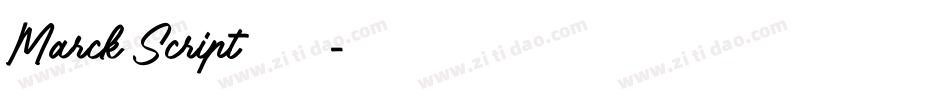 Marck Script转换器字体转换